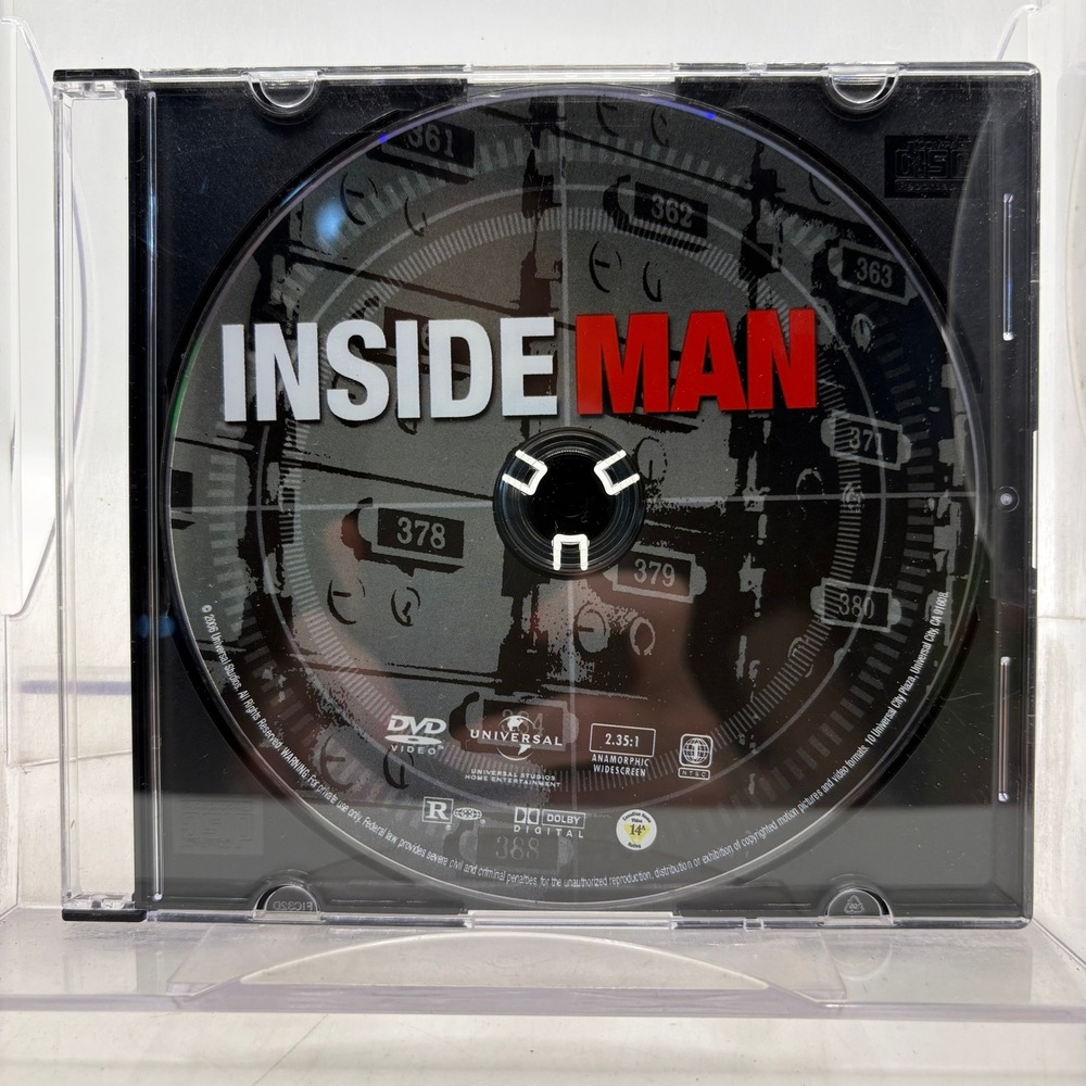 Inside Man DVD 2006 Crime Thriller Denzel Washington Spike Lee Universal Studios